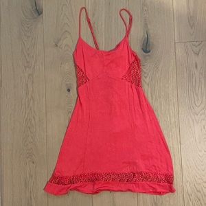 L space pink dress small